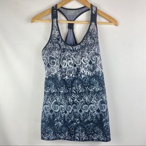 Athleta Racerback Tank Black Grey sz M